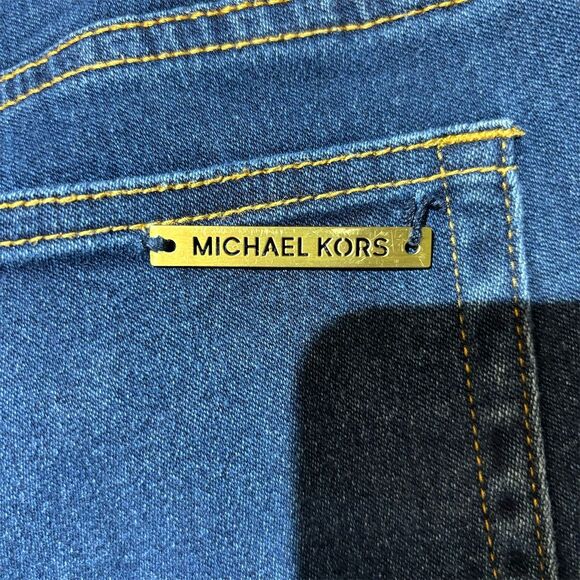 Michael Kors Women's Skinny Mid Rise Jeans Size 4 Blue Medium Wash - Picture 4 of 5